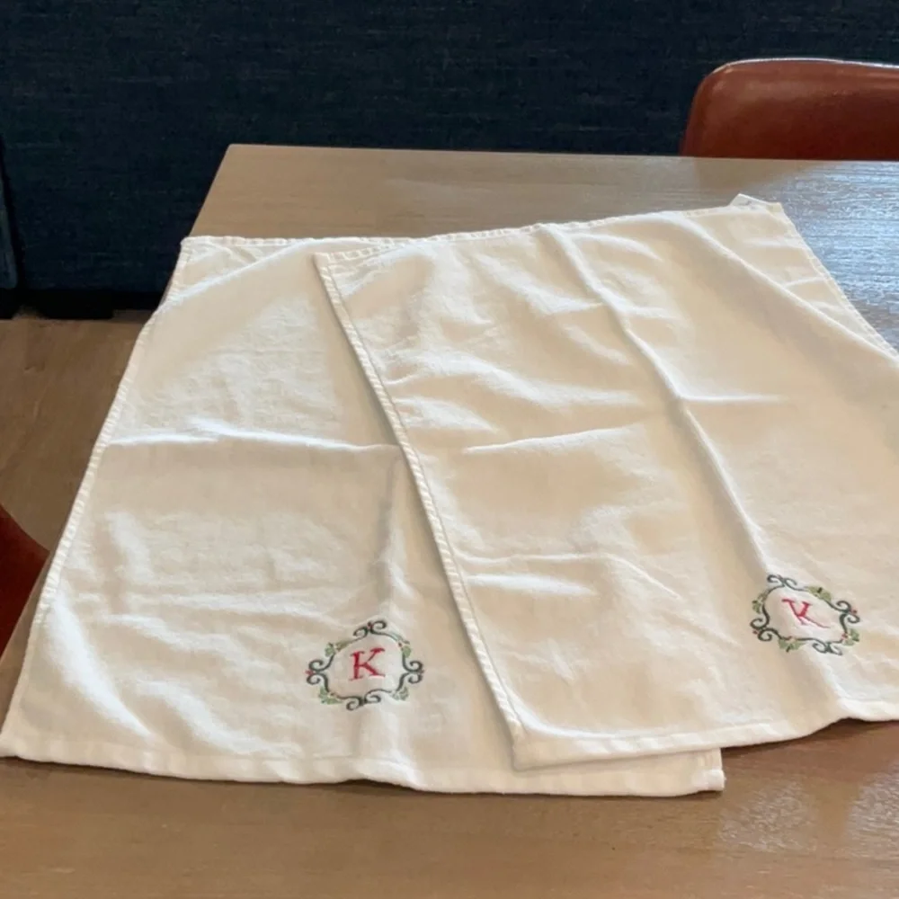 Monogramed Hand Towels - 2 - Saint Nicholas Square